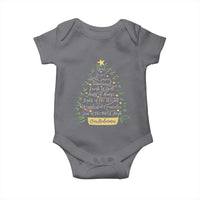 Christmas Christian Baby Onesie Jesus Names Tree Religious Faith - Wonder Print Shop