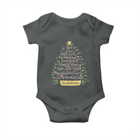 Christmas Christian Baby Onesie Jesus Names Tree Religious Faith - Wonder Print Shop