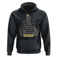 Christmas Christian Hoodie Jesus Names Tree Religious Faith - Wonder Print Shop