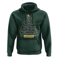 Christmas Christian Hoodie Jesus Names Tree Religious Faith - Wonder Print Shop