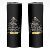 Christmas Christian Skinny Tumbler Jesus Names Tree Religious Faith - Wonder Print Shop