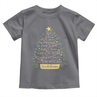 Christmas Christian Toddler T Shirt Jesus Names Tree Religious Faith - Wonder Print Shop