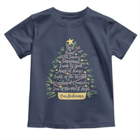 Christmas Christian Toddler T Shirt Jesus Names Tree Religious Faith - Wonder Print Shop
