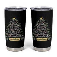 Christmas Christian Tumbler Cup Jesus Names Tree Religious Faith - Wonder Print Shop
