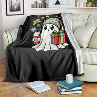 Ghost Santa Christmas Throw Blanket Holiday Xmas Halloween - undefined