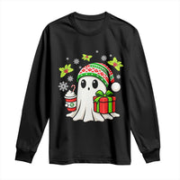 Ghost Santa Christmas Long Sleeve Shirt Holiday Xmas Halloween - Wonder Print Shop