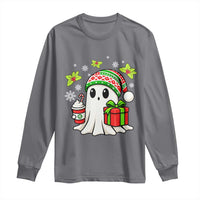 Ghost Santa Christmas Long Sleeve Shirt Holiday Xmas Halloween - Wonder Print Shop