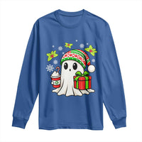 Ghost Santa Christmas Long Sleeve Shirt Holiday Xmas Halloween - Wonder Print Shop