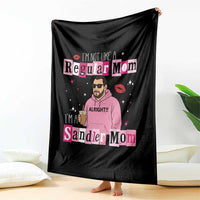 Not A Regular Mom I'm A Sandler Mom Throw Blanket Retro Movie Actor Adam Fan - Wonder Print Shop