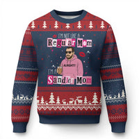Not A Regular Mom I'm A Sandler Mom Ugly Christmas Sweater Retro Movie Actor Adam Fan - Wonder Print Shop