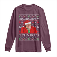 Funny Ugly Christmas Long Sleeve Shirt Chris Holy Schnikes Farley - Wonder Print Shop