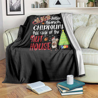 Funny Christmas Throw Blanket Jolliest Bunch Of Chipmunks This Side Of The Nut House - Wonder Print Shop
