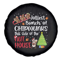 Funny Christmas Spare Tire Cover Jolliest Bunch Of Chipmunks This Side Of The Nut House - Wonder Print Shop
