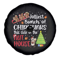 Funny Christmas Spare Tire Cover Jolliest Bunch Of Chipmunks This Side Of The Nut House - Wonder Print Shop