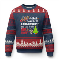 Funny Xmas Ugly Christmas Sweater Jolliest Bunch Of Chipmunks This Side Of The Nut House - Wonder Print Shop
