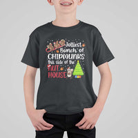 Funny Christmas T Shirt For Kid Jolliest Bunch Of Chipmunks This Side Of The Nut House - Wonder Print Shop