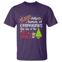Funny Christmas T Shirt Jolliest Bunch Of Chipmunks This Side Of The Nut House - Wonder Print Shop