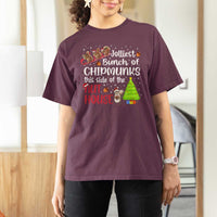 Funny Christmas T Shirt For Women Jolliest Bunch Of Chipmunks This Side Of The Nut House - Wonder Print Shop