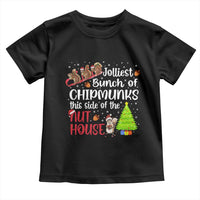 Funny Christmas Toddler T Shirt Jolliest Bunch Of Chipmunks This Side Of The Nut House - Wonder Print Shop