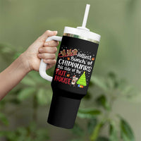 Funny Christmas Tumbler With Handle Jolliest Bunch Of Chipmunks This Side Of The Nut House - Wonder Print Shop