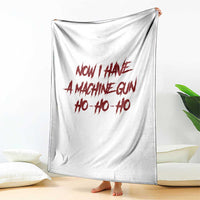 Now I Have A Machine Gun Throw Blanket Funny Retro 90s Movie Jumper - Wonder Print Shop
