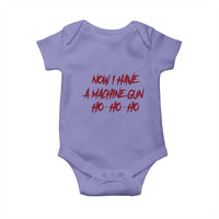 Now I Have A Machine Gun Baby Onesie Funny Retro 90s Movie Jumper - Wonder Print Shop