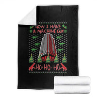 Now I Have A Machine Gun Throw Blanket Nakatomi Plaza Christmas Party 1988 Ugly Xmas Gift - Wonder Print Shop