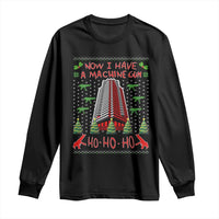 Now I Have A Machine Gun Long Sleeve Shirt Nakatomi Plaza Christmas Party 1988 Ugly Xmas Gift - Wonder Print Shop