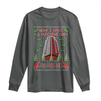 Now I Have A Machine Gun Long Sleeve Shirt Nakatomi Plaza Christmas Party 1988 Ugly Xmas Gift - Wonder Print Shop