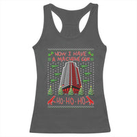 Now I Have A Machine Gun Racerback Tank Top Nakatomi Plaza Christmas Party 1988 Ugly Xmas Gift - Wonder Print Shop