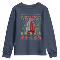 Now I Have A Machine Gun Youth Sweatshirt Nakatomi Plaza Christmas Party 1988 Ugly Xmas Gift - Wonder Print Shop