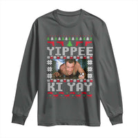 Yippee Ki Yay Long Sleeve Shirt Funny 80's Movie Xmas Gift Ugly Christmas - Wonder Print Shop