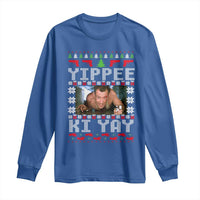 Yippee Ki Yay Long Sleeve Shirt Funny 80's Movie Xmas Gift Ugly Christmas - Wonder Print Shop