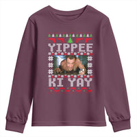 Yippee Ki Yay Youth Sweatshirt Funny 80's Movie Xmas Gift Ugly Christmas - Wonder Print Shop