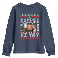 Yippee Ki Yay Youth Sweatshirt Funny 80's Movie Xmas Gift Ugly Christmas - Wonder Print Shop