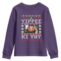Yippee Ki Yay Youth Sweatshirt Funny 80's Movie Xmas Gift Ugly Christmas - Wonder Print Shop