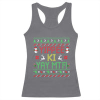 Yippee Ki Yay Racerback Tank Top 80's Movie Xmas Gift Ugly Christmas - Wonder Print Shop