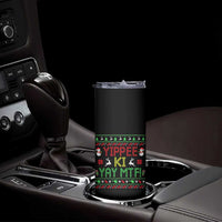 Yippee Ki Yay Skinny Tumbler 80's Movie Xmas Gift Ugly Christmas - Wonder Print Shop