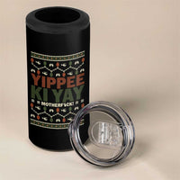 Yippee Ki Yay 4 in 1 Can Cooler Tumbler Retro 80's Movie Xmas Gift Ugly Christmas - Wonder Print Shop