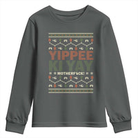 Yippee Ki Yay Youth Sweatshirt Retro 80's Movie Xmas Gift Ugly Christmas - Wonder Print Shop
