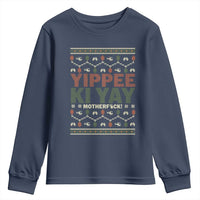 Yippee Ki Yay Youth Sweatshirt Retro 80's Movie Xmas Gift Ugly Christmas - Wonder Print Shop
