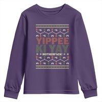 Yippee Ki Yay Youth Sweatshirt Retro 80's Movie Xmas Gift Ugly Christmas - Wonder Print Shop