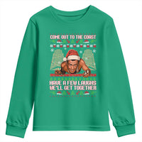 Nakatomi Plaza Party 1988 Youth Sweatshirt Come Out To The Coast Mcclane Ugly Xmas - Wonder Print Shop