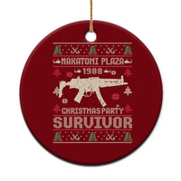 Nakatomi Plaza Xmas Party Ceramic Ornament Funny 80's Die Movie 1988 Ugly Xmas - Wonder Print Shop