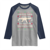Nakatomi Plaza Christmas Party Raglan Shirt Funny 80's Die Movie 1988 Ugly Christmas - Wonder Print Shop