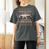 Nakatomi Plaza Christmas Party T Shirt For Women Funny 80's Die Movie 1988 Ugly Christmas - Wonder Print Shop