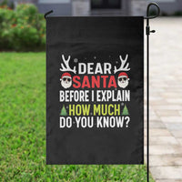 Funny Christmas Garden Flag Dear Santa I Can Explain How Much Do You Know - Wonder Print Shop