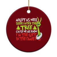 Funny Christmas Ceramic Ornament I'm The Gift Kids Pajamas Girls Boys - Wonder Print Shop