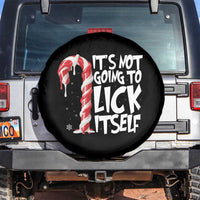Funny Dirty Christmas Spare Tire Cover It's Not Going To Lick Itself Adult Humor Cringe Candy Cane TS10