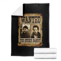 Funny Christmas Movie Throw Blanket Wanted Sticky Bandit Merry Xmas Ya Filthy Animal - Wonder Print Shop